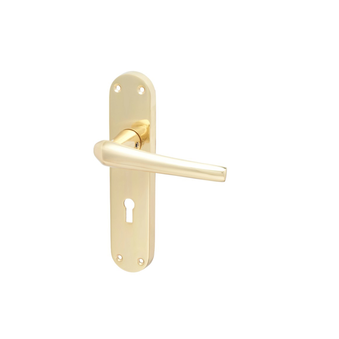 Hampstead-Naples-Lock-Door-Handle-Keyhole-182-x-40mm-Polished-Brass-821344-IMAGE-1.jpg