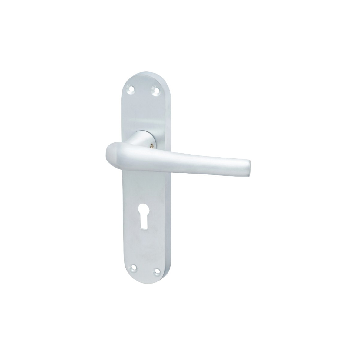 Hampstead-Naples-Lock-Door-Handle-Keyhole-182-x-40mm-Satin-Chrome-991476-IMAGE-1.jpg