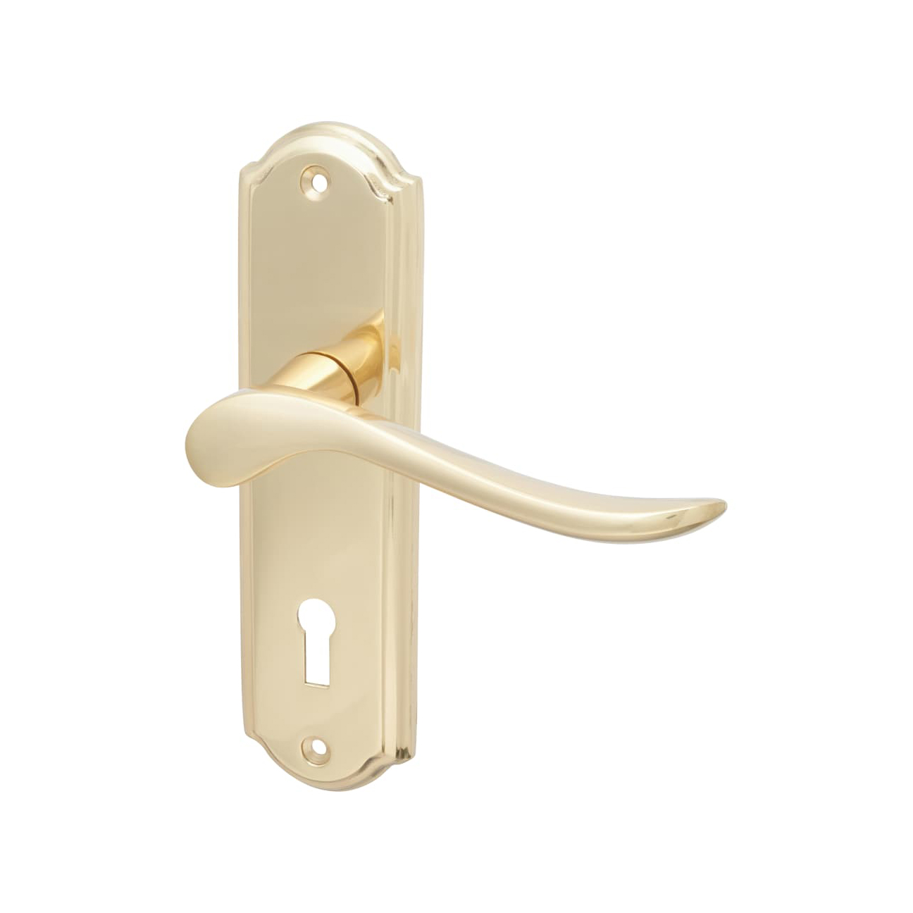 Hampstead-Turin-Lock-Door-Handle-Keyhole-170-x-46mm-Polished-Brass-image-1.jpg