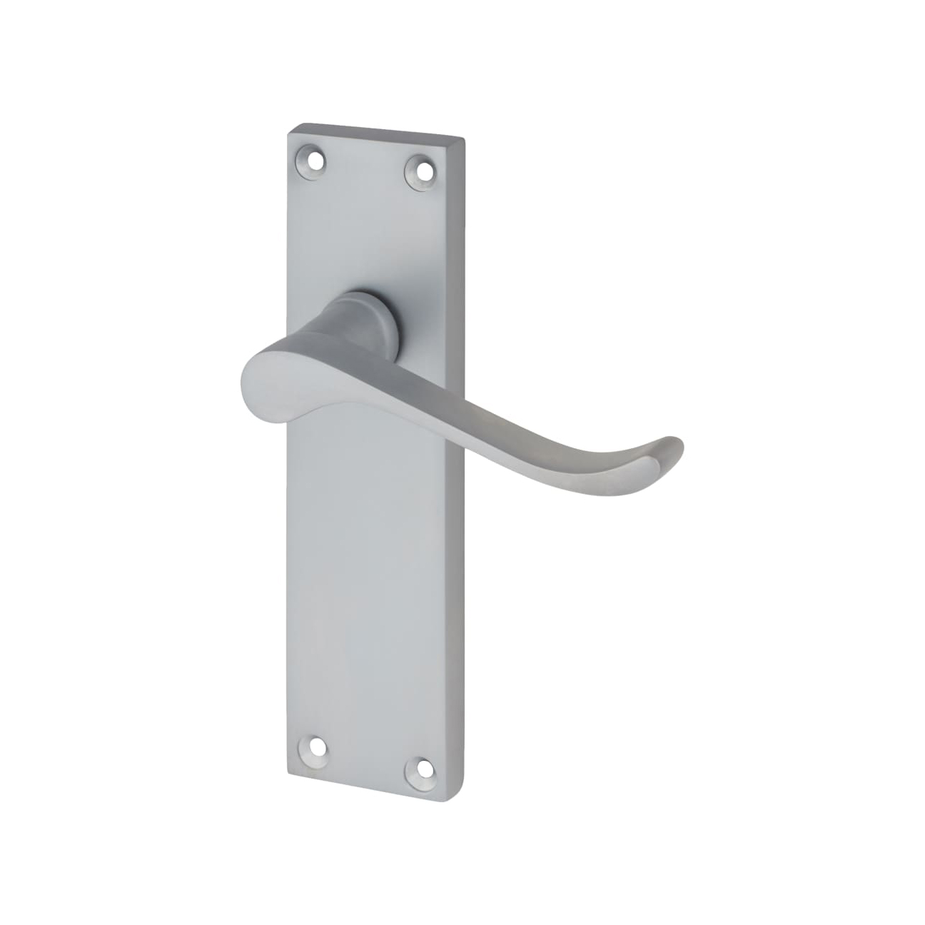 Touchpoint Mia Budget Scroll Latch Door Handle - 153 x 42mm - Satin Chrome image 1