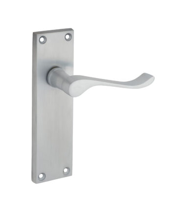 Touchpoint Mia Budget Scroll Latch Door Handle - 153 x 42mm - Satin Chrome image 3