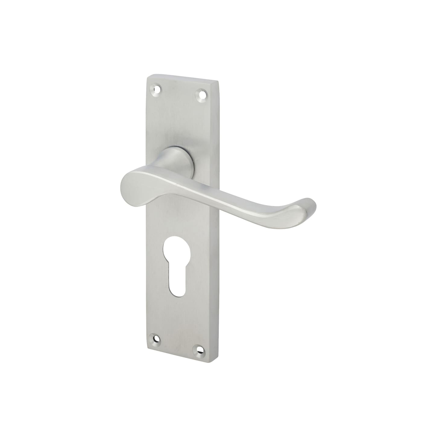 Touchpoint-Victorian-Scroll-Lock-Door-Handle-Euro-155-x-42mm-Satin-Chrome-image-1.jpg