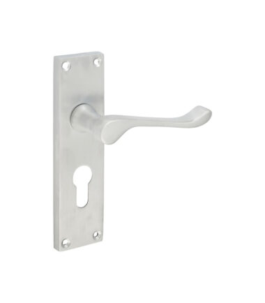 Touchpoint-Victorian-Scroll-Lock-Door-Handle-Euro-155-x-42mm-Satin-Chrome-image-3.jpg