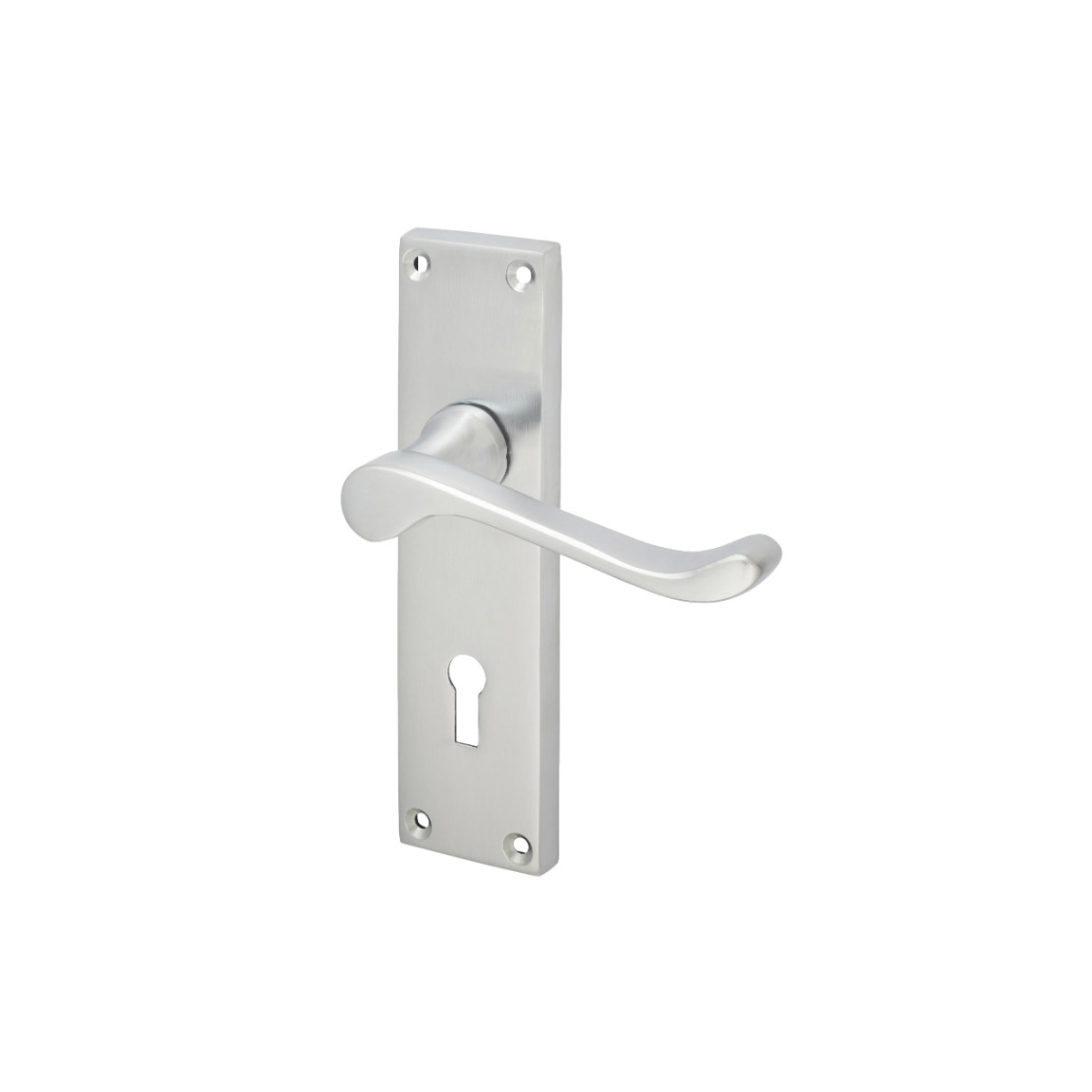 Touchpoint-Victorian-Scroll-Lock-Door-Handle-Keyhole-155-x-42mm-Satin-Chrome-305204-IMAGE-1.jpg