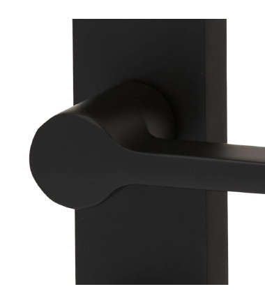 Farley Bathroom Door Handle - 200 x 42mm - Matt Black ....6