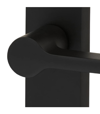 Farley Latch Door Handle -200 x 42mm - Matt Black ...4