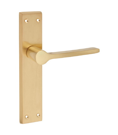 Farley Latch Door Handle -200 x 42mm - Satin Brass ...3