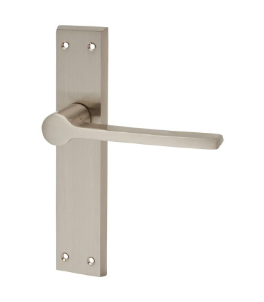Farley Latch Door Handle -200 x 42mm - Satin Nickel ...2