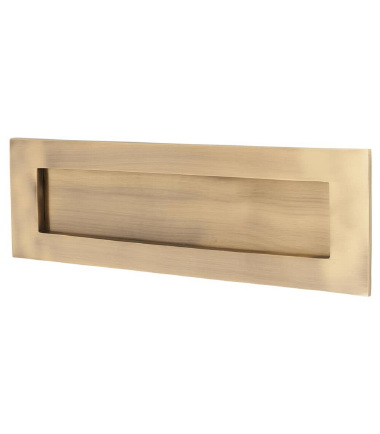Letter Plate - 359 x 113mm - Antique Brass