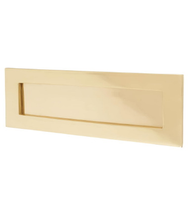 Letter Plate - 359 x 113mm - Polished Brass