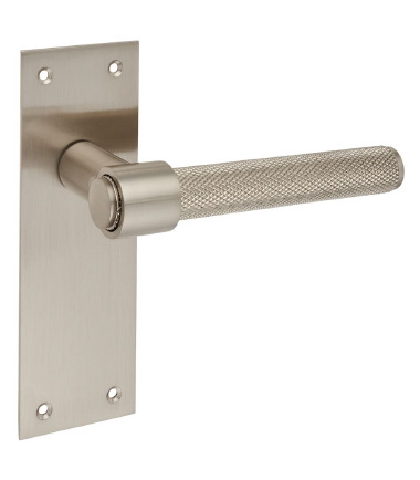 Loxley Knurled Latch Door Handle - 150 x 50mm - Satin Nickel ....3