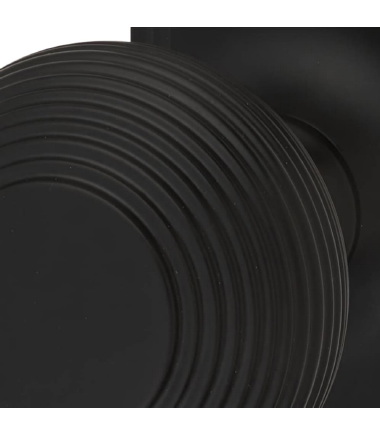 Miller Reeded Knob on Backplate - Bathroom - 205 x 52mm - Matt Black ...5