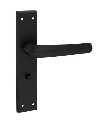 Norley Bathroom Door Handle - 200 x 42mm - Matt Black ....5