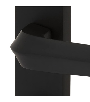 Norley Bathroom Door Handle - 200 x 42mm - Matt Black ....6