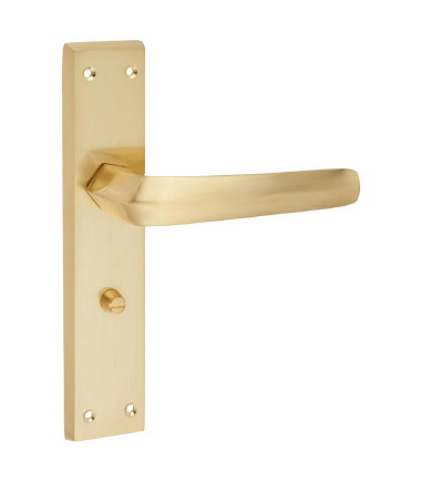 Norley Bathroom Door Handle - 200 x 42mm - Satin Brass ....5
