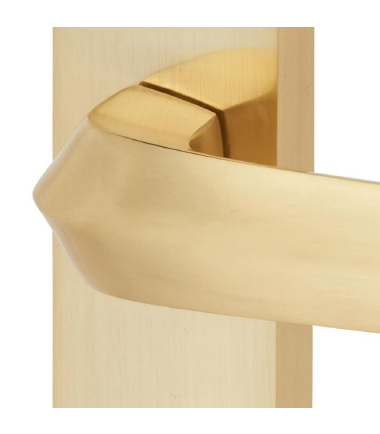 Norley Bathroom Door Handle - 200 x 42mm - Satin Brass ....6