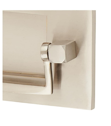 Postal Knocker Letter Plate - 254 x 78mm - Satin Nickel 4