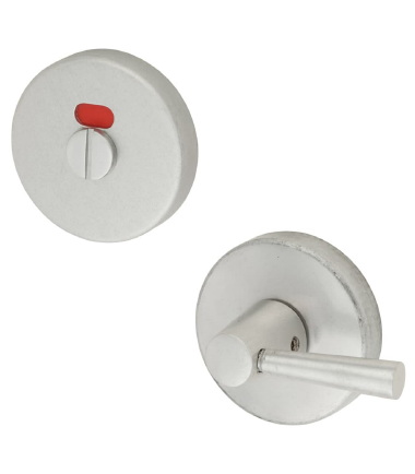 Puma Bathroom Turn & Release - 50mm Diameter - Extended Turn - Satin Aluminium