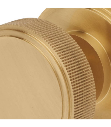 Riley Lines Mortice Door Knob - 62mm Rose Diameter - Satin Brass ...4
