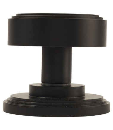 Riley Mortice Door Knob - 62mm Rose Diameter - Matt Black ...2