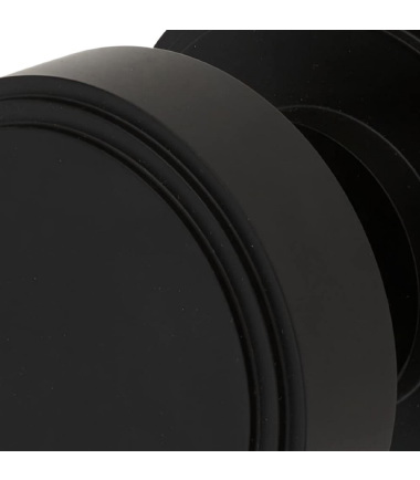 Riley Mortice Door Knob - 62mm Rose Diameter - Matt Black ...4