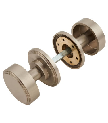 Riley Mortice Door Knob - 62mm Rose Diameter - Satin Nickel ...3