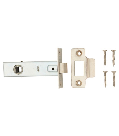 Tubular Latch - 78mm Case - 57mm Backset - Square - Nickel Plated ....2