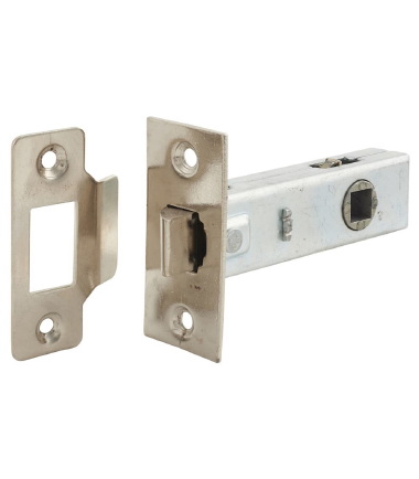 Tubular Latch - 78mm Case - 57mm Backset - Square - Nickel Plated ....4